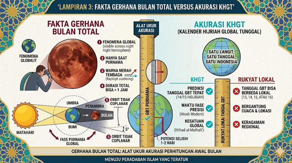 Fakta Gerhana Bulan Total Versus Akurasi KHGT
